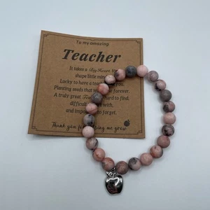 Teacher Gift | Teacher Apple Bracelet | Brand New | Earth Tones NWOT - Picture 1 of 4