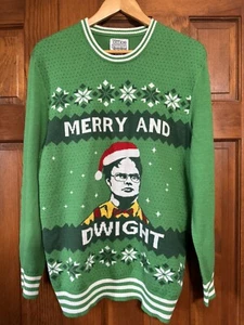 The Office Ugly Christmas Sweater Merry and Dwight XXL - Picture 1 of 3