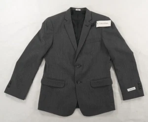Calvin Klein Blazer 2-Button Single Breasted Suit Jacket Boys Size 14 Reg New - Picture 1 of 12