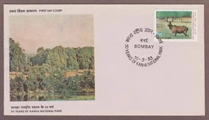 India # 1019 , 50th Anniversary Kanha National Park FDC - I Combine S/H - Picture 1 of 1