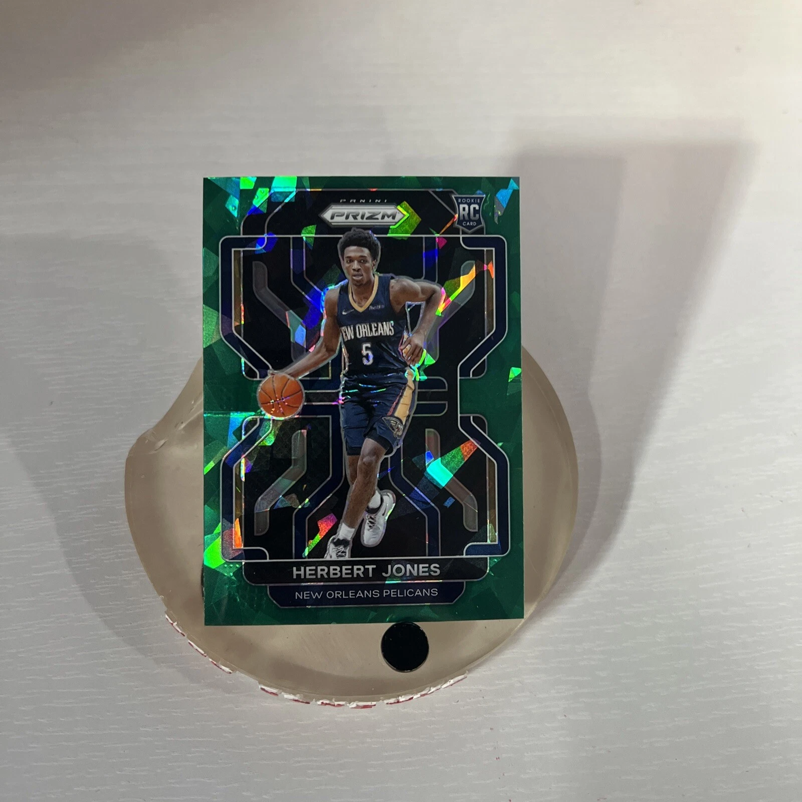 Herbert Jones 2021-22 Panini Prizm Green Ice Rookie RC #329 Pelicans SP