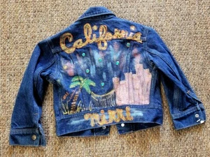 Vintage Lee Riders Hand Painted/Signed "California" Jacket KIDS 6. USA. - Picture 1 of 4