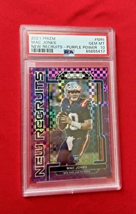 2021 Panini Prizm Mac Jones New Recruits Purple Power #NR5 25/49 PSA 10 Pop 7 🔥 - Bild 1 von 2