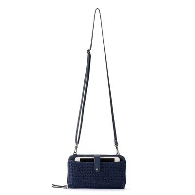 THE SAK Iris Smartphone Bandolera Azul Marino Crochet Cartera Bolso de Hombro Bolso de Mano Foto 1 de 4