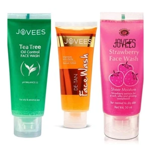Jovees Tea Tree Oil Control, Strawberry, De tan Face Wash Cleanser refresh skin - Picture 1 of 4