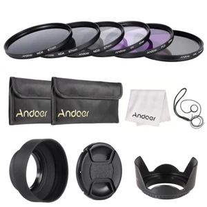 67mm Lens Filter Kit +CPL+FLD+(2/4/8)+Lens /Hoods+ Kit N7A3 - Picture 1 of 9