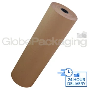 500mm x 100M HEAVY DUTY BROWN KRAFT PAPER ROLL 88gsm - Picture 1 of 5