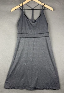 Soybu Women's M Athletic Strappy Back Built Bra Black Gray Stripe Summer Beach - Picture 1 of 12