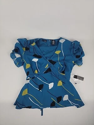 Blusa Mixit Mujer Cuello en V Talla L Estampado Amapolas Gin Fizz Foto 1 de 4