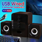USB Wired Speakers Computer Bass Stereo Subwoofer Sound Box for Laptop PC W1P6