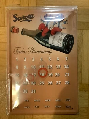 Blechkalender SAROTTI 20x30cm Dekoschild Funschild