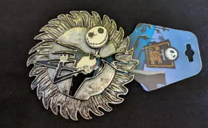 Disney Nightmare Before Christmas Jack Skellington Bust Metal Belt Buckle NWT - Picture 1 of 3