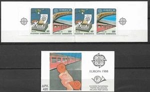 Griechenland 1988 Yvert C1667 Europa CEPT Zug Eisenbahn Telefon postfrisch sehr schön - Bild 1 von 1