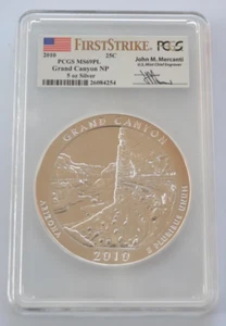 2010 5 Oz. Silver ATB Grand Canyon NP PCGS MS69PL First Strike Mercanti LOW POP - Picture 1 of 6