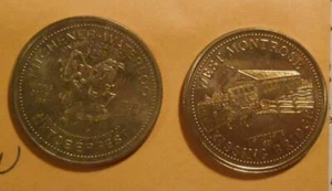 Ficha de Canadá 1986 $2 bronce Kitchener-Waterloo Montrose puente de besos - Imagen 1 de 4