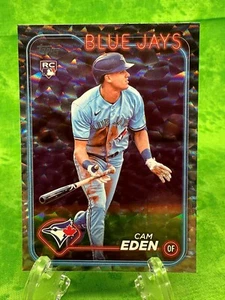 Cam Eden RC - Silver Crackle Foil Board 2024 Topps Update #US349 Tronto Blue Jay - Picture 1 of 11