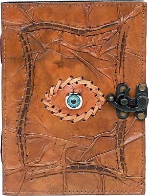 Hocus Pocus Spells Vintage Leather Journal Books Of Shadow Antique Gift - Image 1 of 4