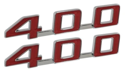 NUEVO Par de piezas de ajuste 400 emblema capó / para Pontiac Firebird 1967-69 / 8500 Foto 1 de 4