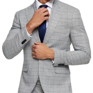 TOPMAN Luther Skinny Fit Suit, Plaid - Picture 1 of 10