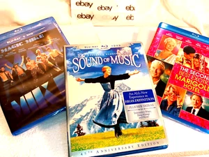3 BLUERAYS - Sound of Music/ 2nd Best Marigold Hotel & (Magic Mike - NEW SEALED) - Picture 1 of 2