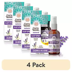 (4 pack) Sleep Spray - Blend of Lavender & Chamomile Essential Oils - 1 fl oz. - Picture 1 of 6