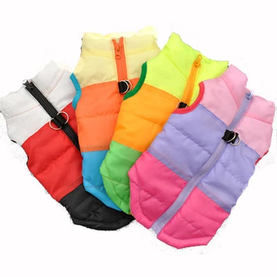 Cute Puppy Pet Small Dog Cat Winter Warm Coat Padded Vest Jacket Sizes S M L - Image 1 of 4