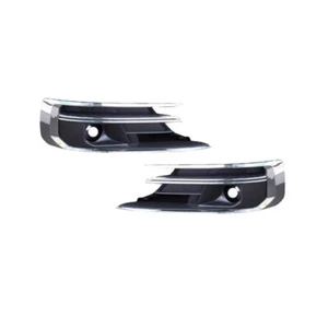 For 2019 2020 2021 Audi A8 D5 Fog Grilles 1 Pair Front Bumper Fog Light Covers - Picture 1 of 2
