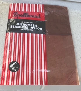 Spellbound 15 Denier Micromesh Seamless Nylon Perfects Size 89-1960’s-Stockings. - Picture 1 of 3