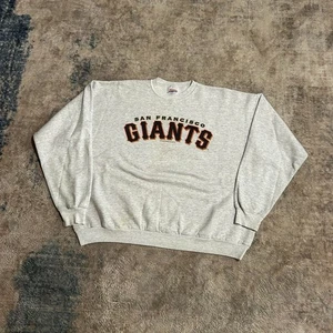 Vintage 2000 Grey San Francisco Giants Crewneck Sweatshirt AN61655 - Bild 1 von 2