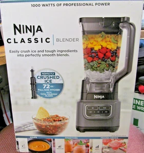NEW BE200 NINJA CLASSIC BLENDER 1000 WATT BASE 72 OZ FULL SIZE PITCHER POUR LID - Imagen 1 de 4