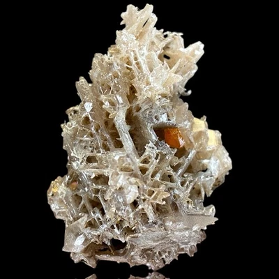 Natural Cerussite Crystal cluster with Wulfenite, Raw rare mineral specimen, Gem - Image 1 of 4