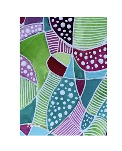 Aceo By Kenna Painting Abstract Original Art Card 2.5” X 3.5” Signed - Picture 1 of 4