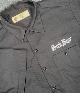 Dickies Sick Boy Motorcycles Shirt Mens Large Black - Picture 1 of 5