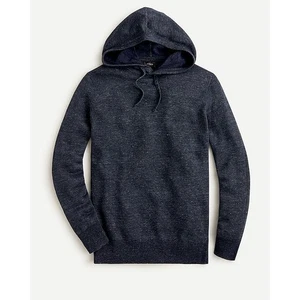 NUEVO CON ETIQUETAS J.CREW Trenzado Lino-Algodón Capucha Hombre Suéter Azul Talla XXL - Imagen 1 de 7