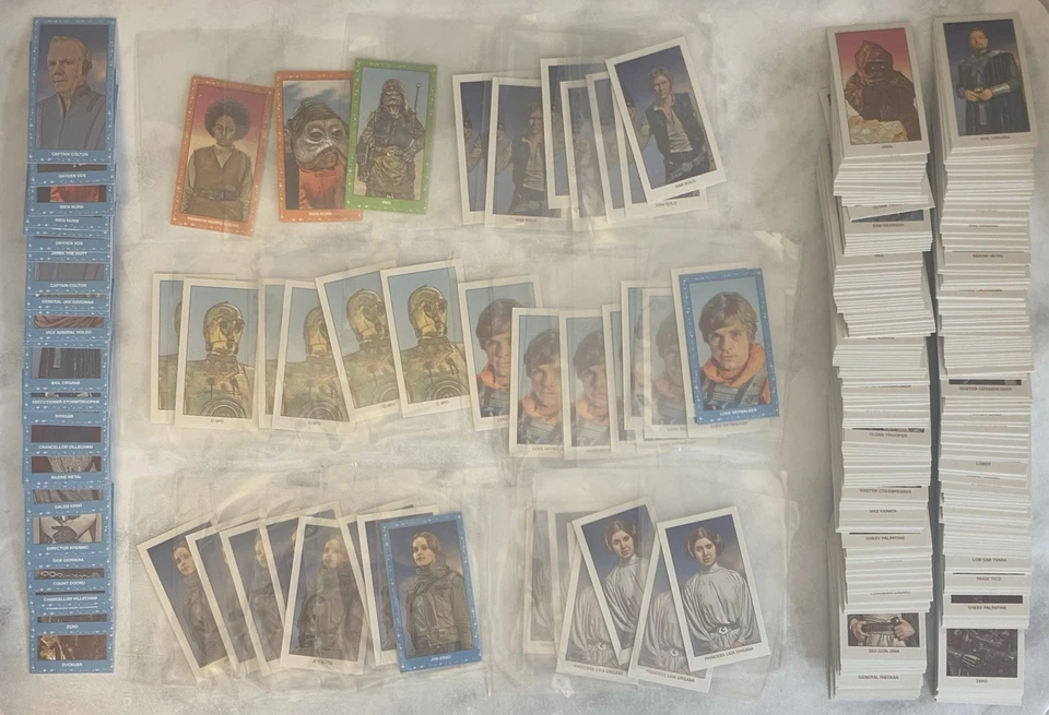 (350 +)2022 年 Topps 206 星球大战卡套装蓝色橙色绿色 Luke Erso C-3PO 等等。 — 第 1/1 张图片