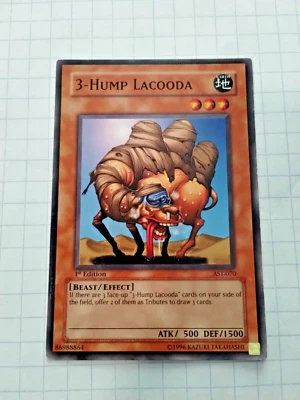 YuGiOh 3-Hump Lacooda AST-070 Ancient Sanctuary 1st Edition - Uncirculated - Image 1 of 4