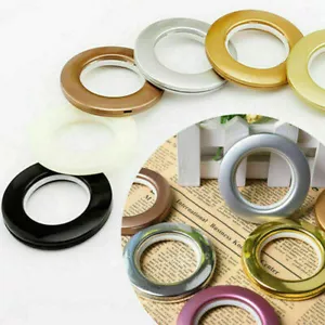 16/32/48Pcs Eyelet Curtain Rings Clips Grommet Blinds Drapery 40mm Round Ring - Picture 1 of 18