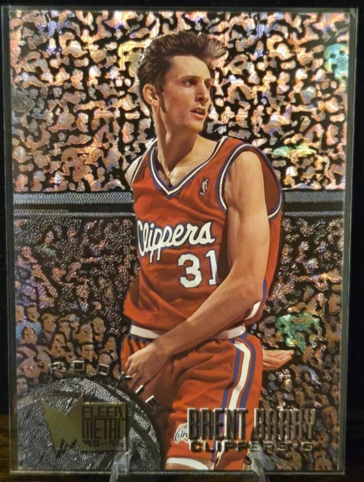 Fleer - 1996 - Brent Barry - #157 Los Angeles Clippers - Metal - Tarjeta Foto 1 de 2