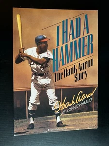I Had a Hammer The Hank Aaron Story Book Promo Sign (RARE) - 15" x 22" - Picture 1 of 2