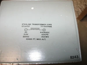 Transformador Sterling ST26727 TFISX04MA 640MADC de lote antiguo - Imagen 1 de 2