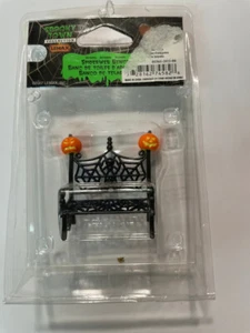 Lemax Spooky Town Spider Web Bench NEW - Picture 1 of 4