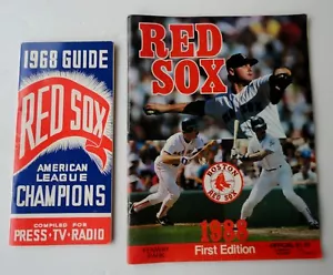 Vtg 1968 Boston Red Sox Baseball Press Media Guide 1988 Scorebook Magazine 1st E - Imagen 1 de 11