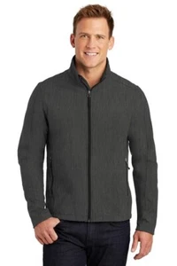NEW XL PORT AUHTORITY CORE SOFTSHELL JACKET J317 CHARCOAL HEATHER GREY XL REG - Picture 1 of 5