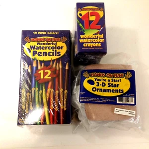 Christmas Ornament Making Crafts Kit w/Crayons Pencils Vivid Colors Hands on Fun - Picture 1 of 12