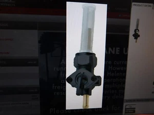 BLACK DOWN FACING FUEL VALVE PETCOCK HARLEY DAVIDSON & CHOPPERS 1975 & UP - Picture 1 of 2