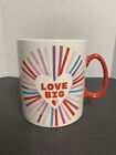 Hallmark LOVE BIG Oversized Mug Cup 64oz  Rainbow Heart GIANT Novelty Mug