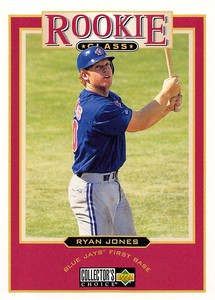 Ryan Jones 1997 Collector's Choice 472  Toronto Blue Jays Rookie Baseball Card