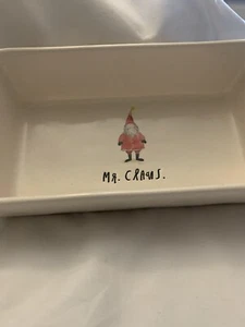RAE DUNN ARTISAN COLLECTION MR CLAUS CHRISTMAS LOAF PAN/BAKING DISH - Picture 1 of 6