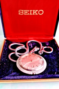 1970's SEIKO Seikomatic-R Automatic Pocket Watch - Picture 1 of 13