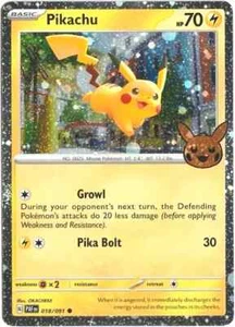 Pokemon 018/091 Pikachu COSMOS Holo Promo Trick or Trade NM EN - Picture 1 of 1